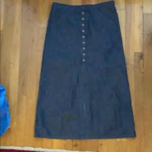 Agnes B denim a line skirt